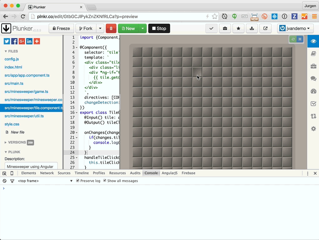 How I optimized Minesweeper using Angular 2 and Immutable.js to make it